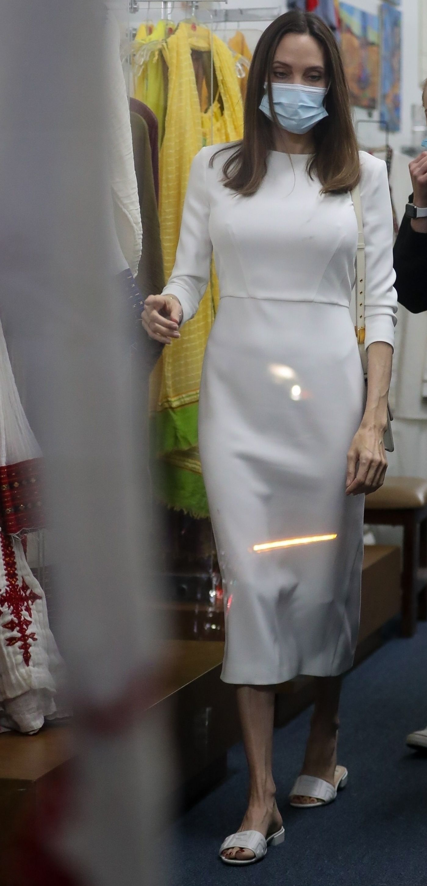 christian dior white dress
