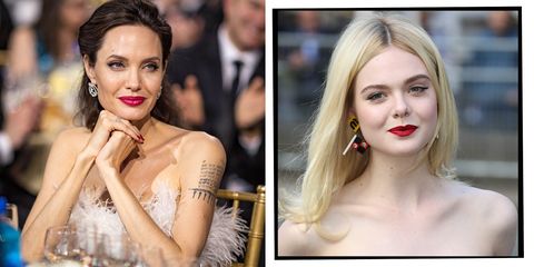 Angelina Jolie and Elle fanning