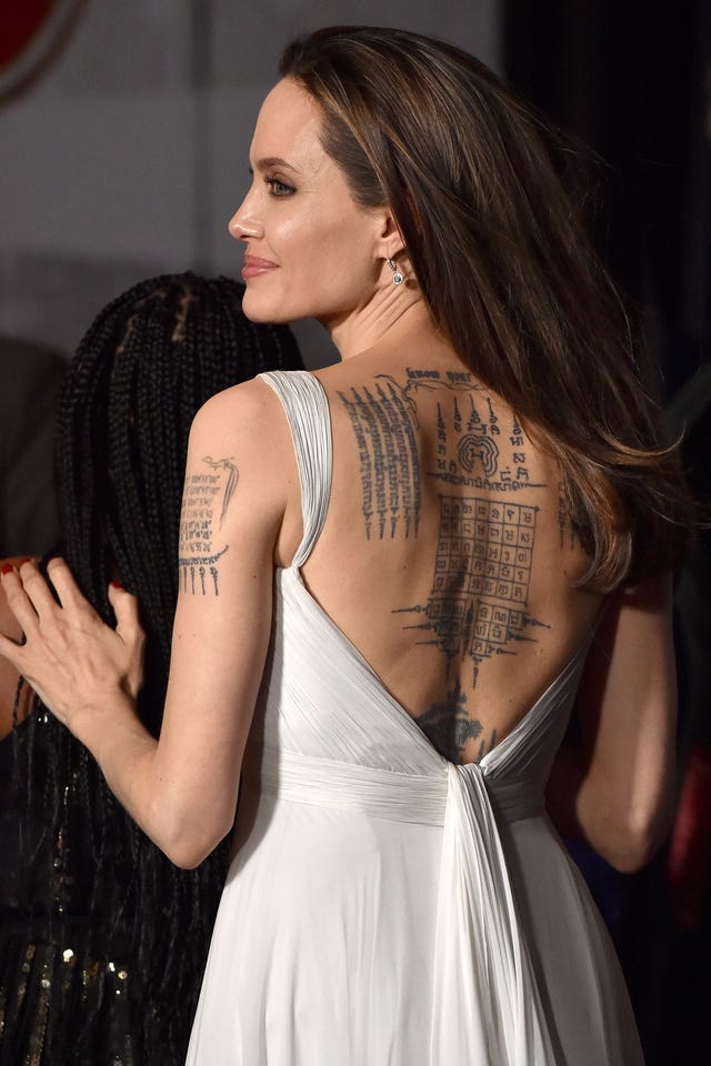 Angelina Jolie and children at Dumbo premiere