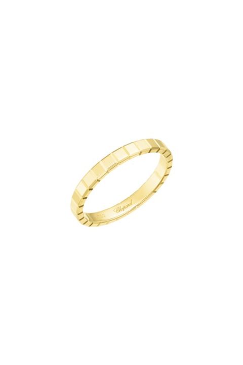 anillo de oro amarillo ice cube pure de chopard