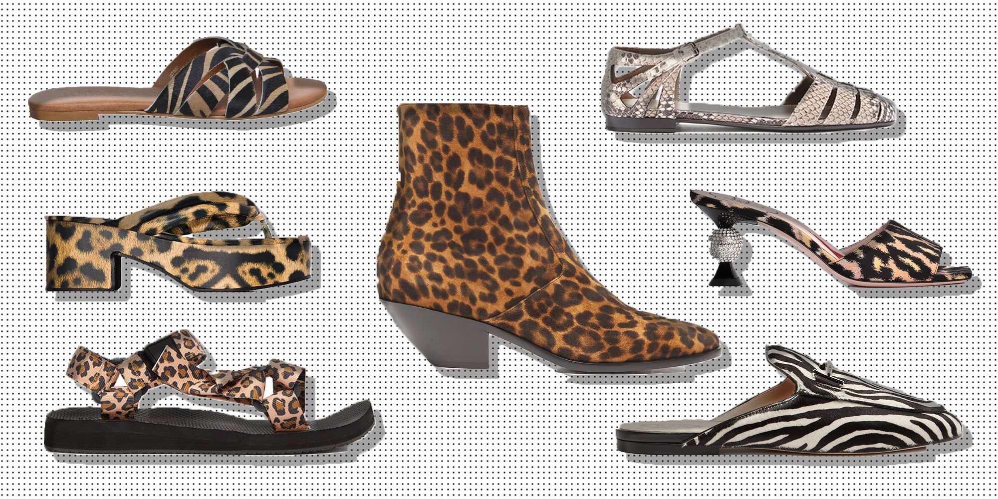 leopard skin high heel shoes