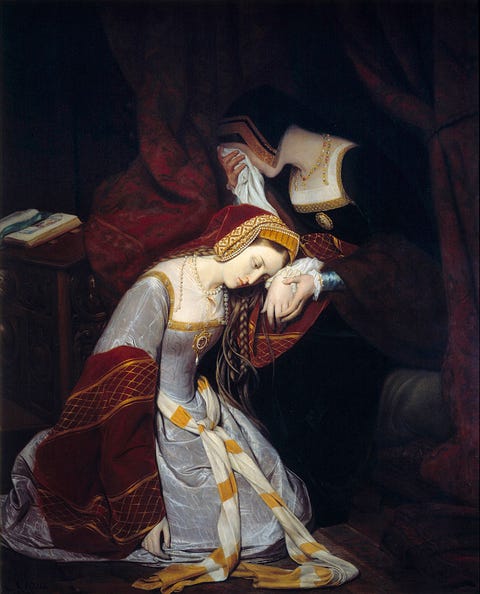 Anne Boleyn in the Tower of London by Edouard Cibot