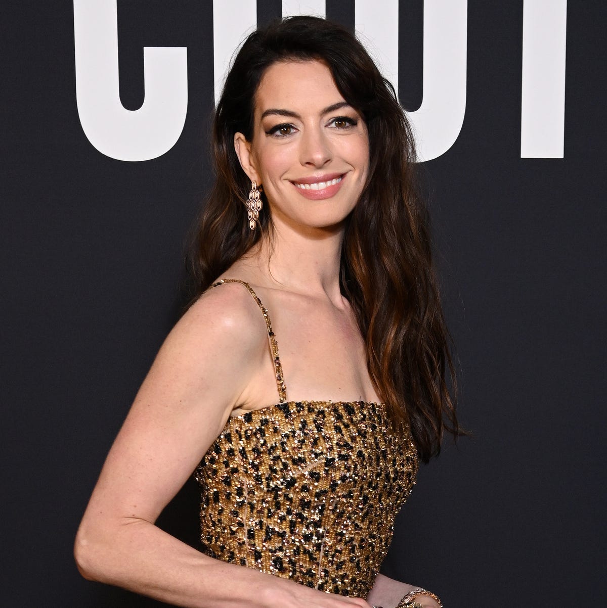 Anne Hathaway dice que las medias de leopardo son las más elegantes Anne Hathaway dice que las medias de leopardo son las más elegantes