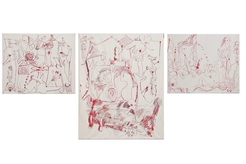 ‘Untitled’, 2014, embroidery on canvas, The Ned ‘Untitled’, 2014, embroidery on canvas, The Ned