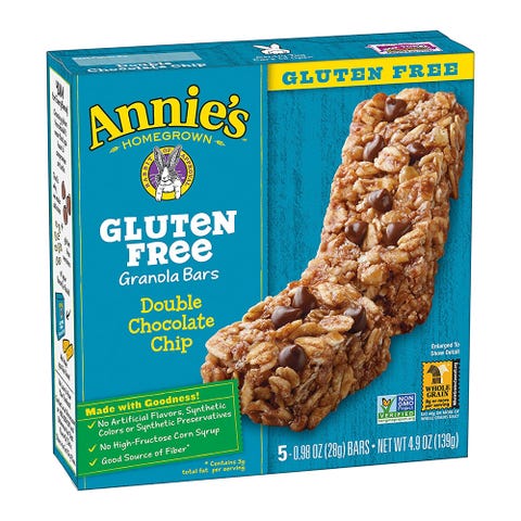 Annie's Gluten Free Double Chocolate Chip Granola Bars