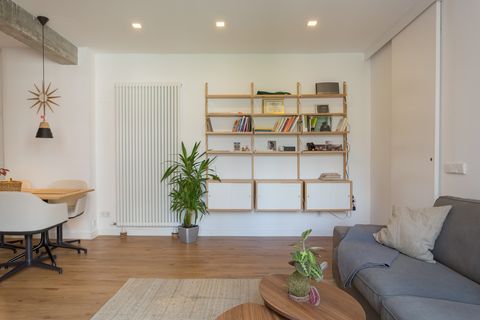 Apartamento de estilo nórdico e industrial con materiales ecológicos en Madrid