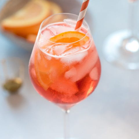 Drink, Food, Alcoholic beverage, Non-alcoholic beverage, Cocktail, Ingredient, Cocktail garnish, Wine cocktail, Champagne cocktail, Fizz, drink food