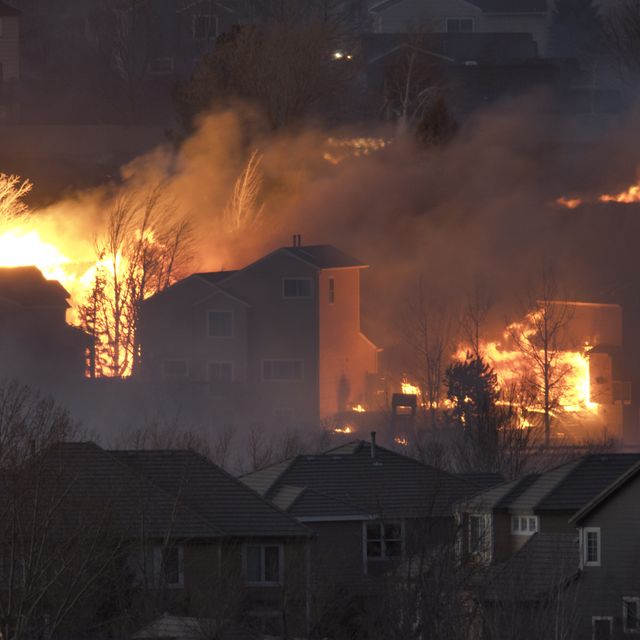 apocalyptic wild fires burn grasslands superior homes in marshall fire outside boulder colorado