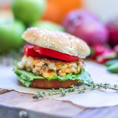 Vegetarian Apple and Cheddar Burger Vegetarian Apple and Cheddar Burger