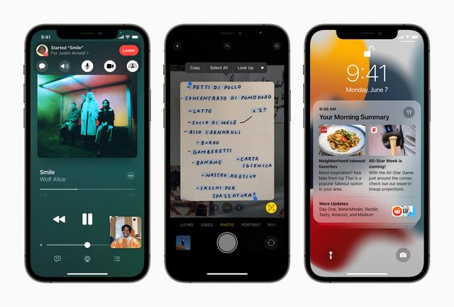 ios 15 introduces shareplay in facetime, live text using on device intelligence, redesigned notifications, and more