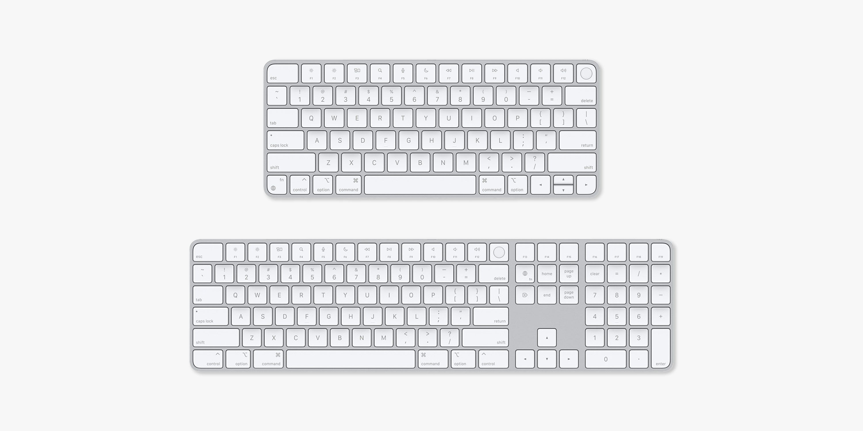 magic keyboard vs apple keyboard with numeric keypad