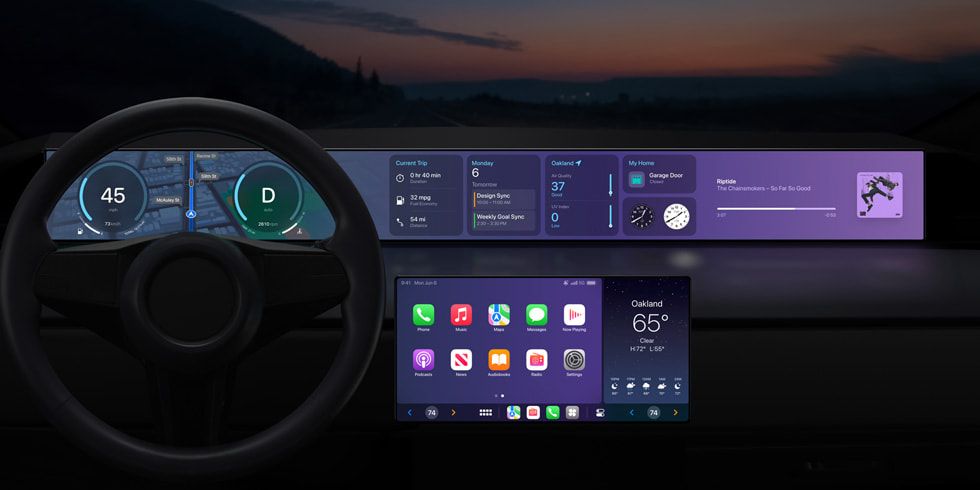 Apple CarPlay Will Spread to Gauge Clusters, Display Driving Data