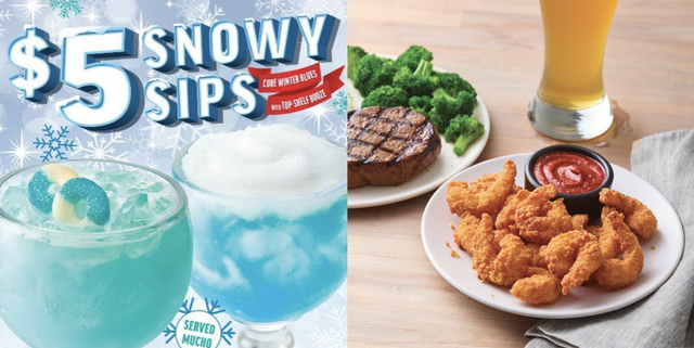 applebee's snow sips and battered shrimp for 1 deal
