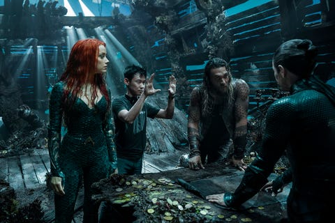 James Wan directs Jason Momoa, Amber Heard and Willem Dafoe in Aquaman