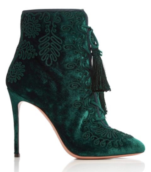Footwear, High heels, Green, Shoe, Leather, Boot, Turquoise, Teal, Suede, Leg, 
