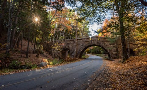 arch bridge in maine