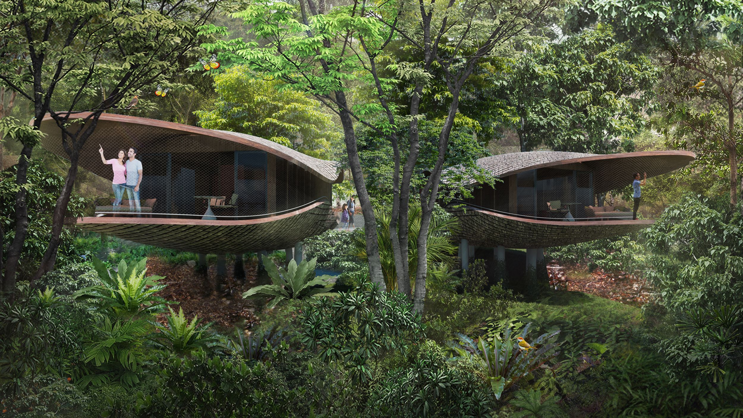 シンガポールで 環境に優しい熱帯雨林リゾートが建設中 Elle Decor エル デコ