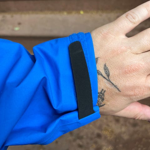 arcteryx beta jacket velcro wrist detail