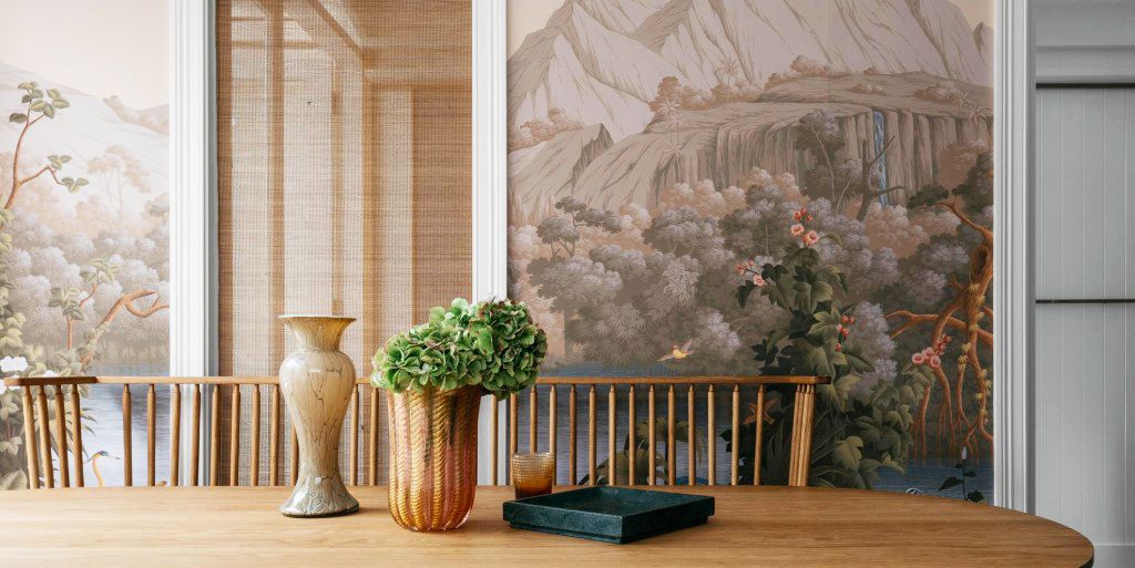 simple dining room wallpaper