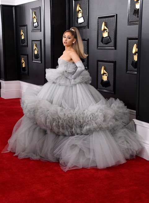 Ariana Grande Wears Third Dress During Grammys 2020 Broadcast