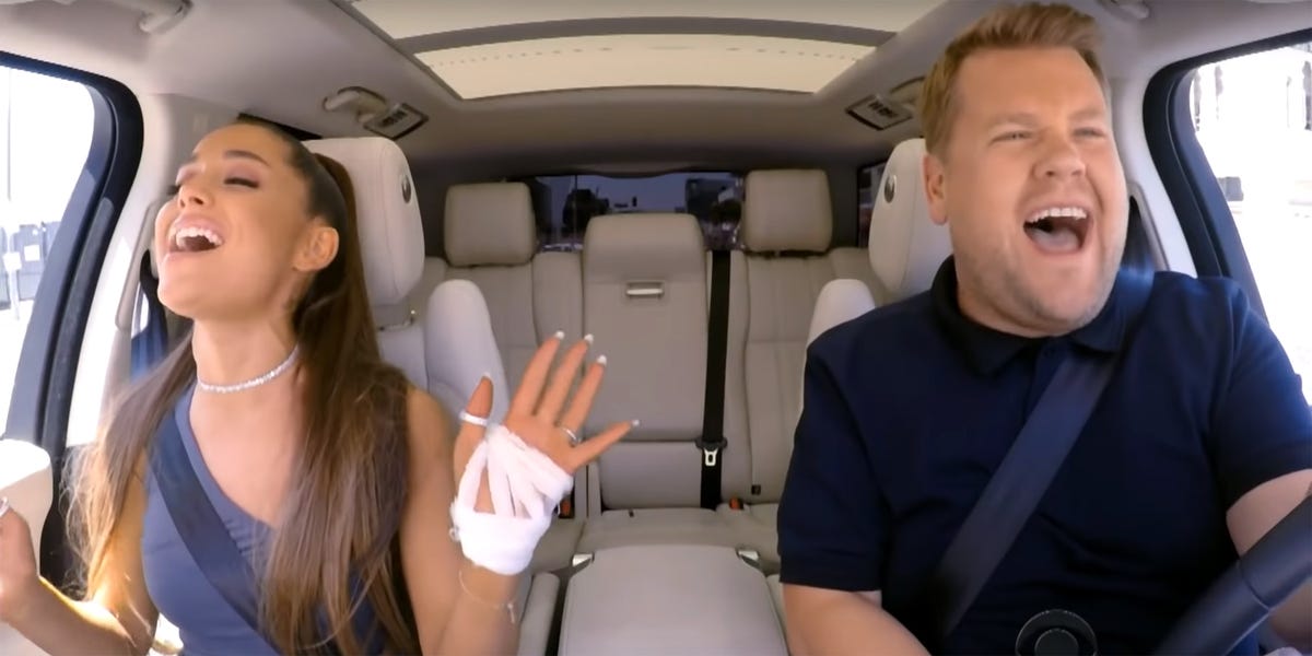 Ariana Grande's Carpool Karaoke Has Celine Dion Impressions, Rumor Debunking, and Sweetener Songs Ariana Grande's Carpool Karaoke Has Celine Dion Impressions, Rumor Debunking, and Sweetener Songs