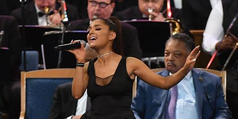 Ariana Grande Performed At Queen Of Soul Aretha Franklins