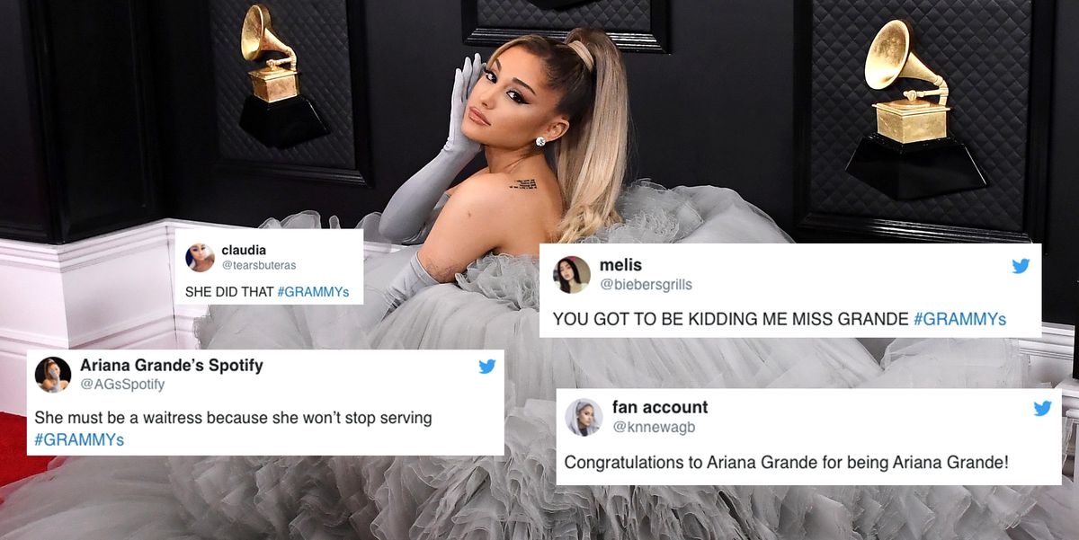 Best Twitter Reactions Ariana Grande Grammys Dress 2020