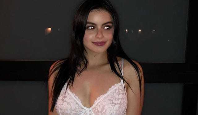 Ariel Winter Shares Abs Photo To Instagram Wearing White Bustier