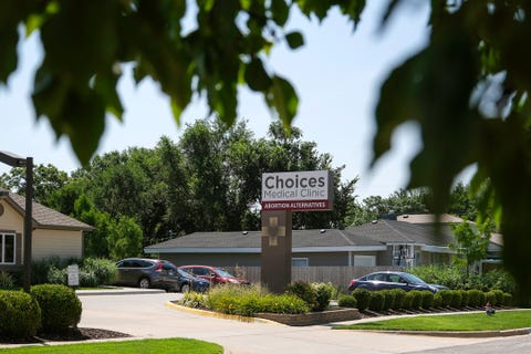 next door to trust women is choices medical clinic, where anti abortion protestors try to to persuade pregnant women to go, in wichita, kansas