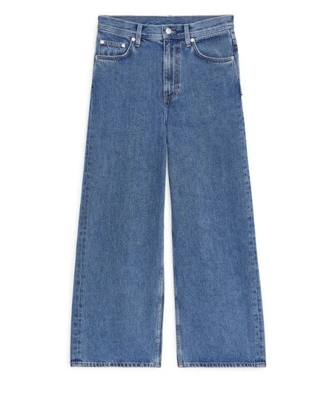 arket, jeans, cropped, wide, wijd, kort