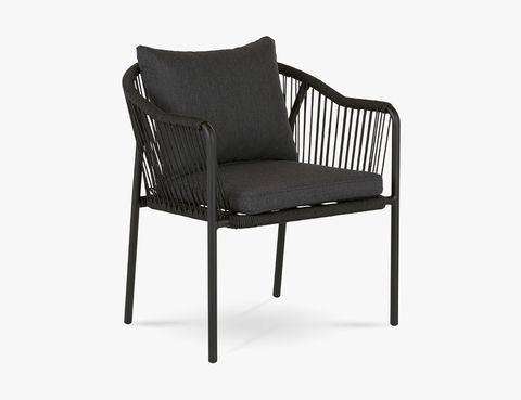 calicut coast black dining chair