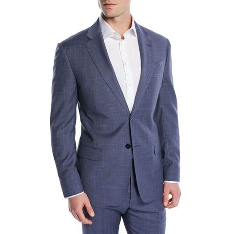 emporio armani two piece wool suit