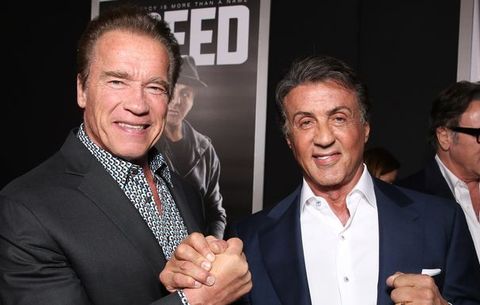 Arnold Schwarzenegger, Sylvester Stallone, rambo, troleo