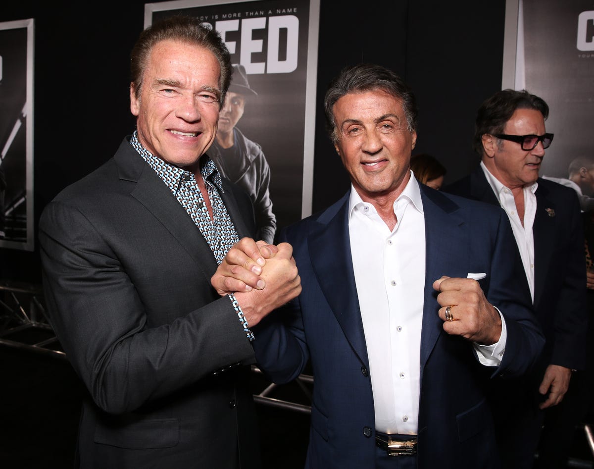 Sylvester Stallone or Arnold Schwarzenegger?  The Rock has it clear