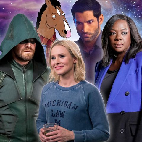 Arrow, BoJack Horseman, Lucifer, The Good Place, How to Get Away with Murder
