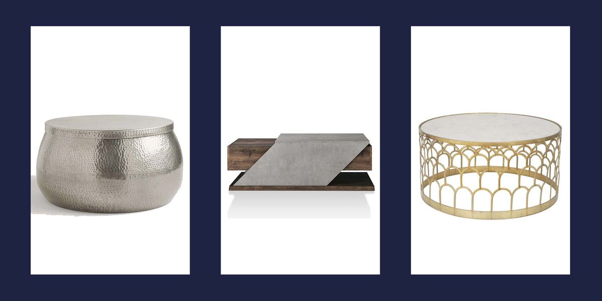 10 Gorgeous Art Deco Coffee Tables, Art Deco Brass And Glass Coffee Table