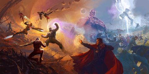 Vengadores Infinity War concept art