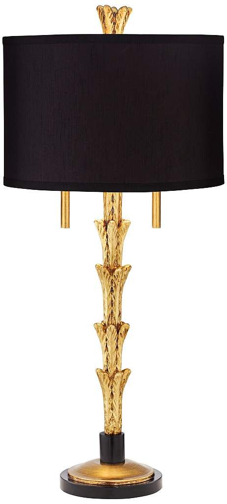 art deco gold lamp