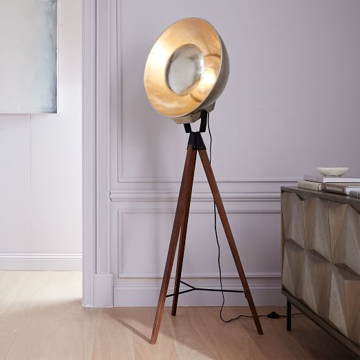 rose gold arched floor lamp