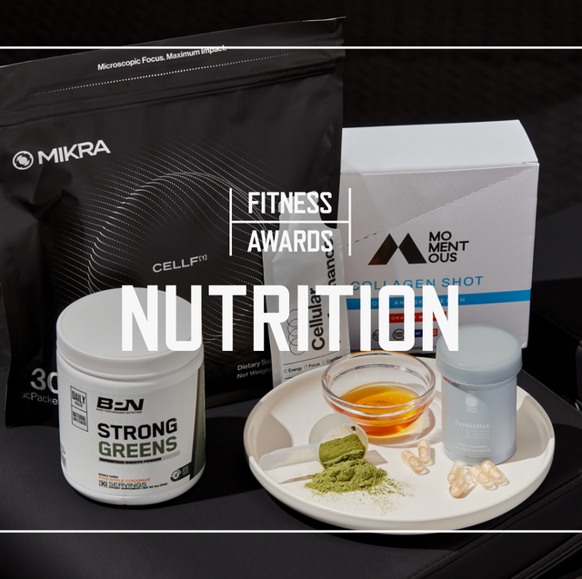 supplements on a workout bench