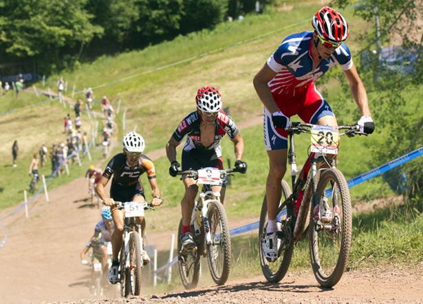 mountain bike racer