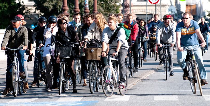 bike rider with helmet