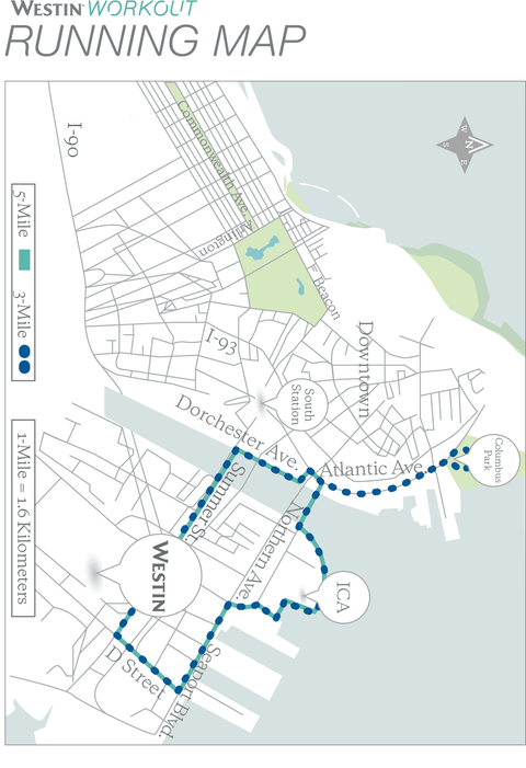 Sponsored Content: Running Map / The Westin® Boston Waterfront | Runner ...