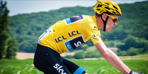 Chris Froome in Tour de France yellow jersey