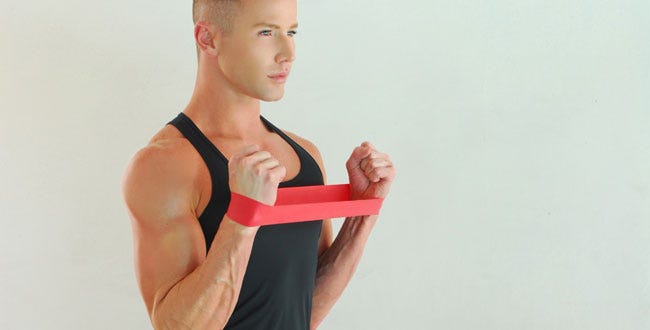 mini resistance band chest exercises