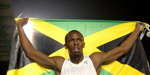 Usain Bolt in 2008 in New York