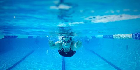 a swimmer swimming