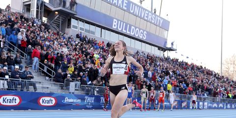 Jenny Simpson at the 2013 Drake Relays