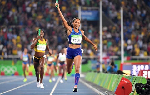 Allyson Felix in the Rio Olympics