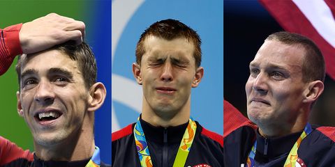 olympians crying